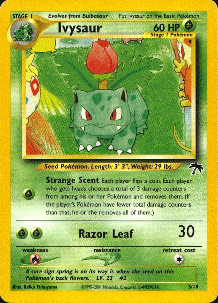 Ivysaur 5/18 Southern Islands Pokemon Near Mint