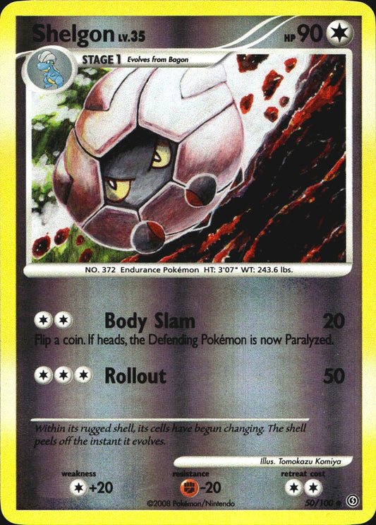 Shelgon 50/100 Stormfront Uncommon Pokemon Reverse Holo Near Mint