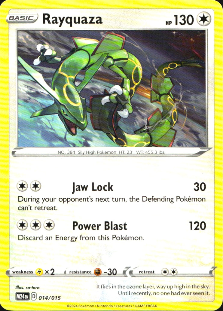 Rayquaza 014/015 McDonald's Promos 2024 Promo Pokemon Near Mint