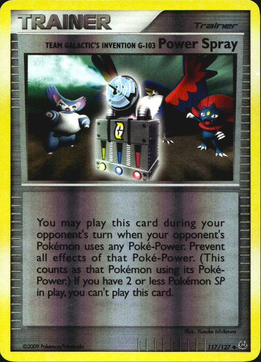 Team Galactic's Invention G-103 Power Spray 117/127 Platinum Pokemon Reverse NM