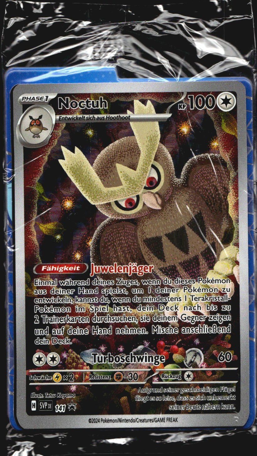 Noctuh 141 Holo Promo Scarlet & Violet Promo GERMAN LANGUAGE Sealed Promo