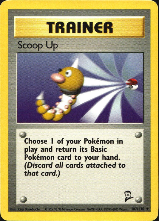 Scoop Up 78/102 Base Set Unlimited Rare Pokemon Near Mint