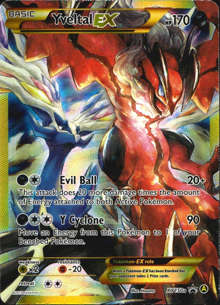 Yveltal EX XY150A Holo Promo Alternate Art Promos Pokemon Lightly Played