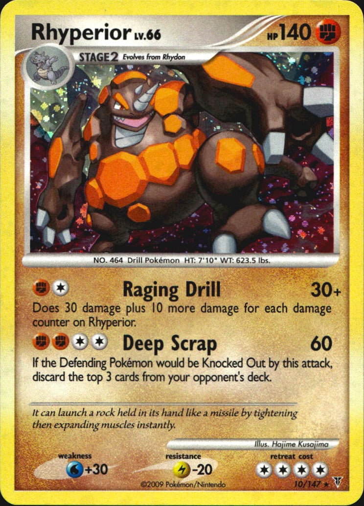 Rhyperior 10/147 Supreme Victors Holo Rare Pokemon Near Mint