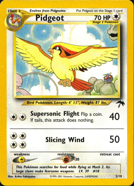 Pidgeot 2/18 Southern Islands Pokemon Near Mint