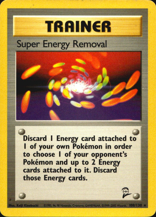 Super Energy Removal 108/130 Base Set 2 Rare Pokemon Near Mint