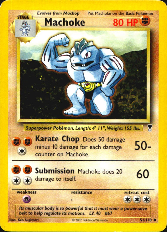 Machoke 34/102 Uncommon Base Set Unlimited Pokemon Near Mint