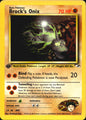 Brock's Onix 21/132 Gym Heroes Rare Pokemon 1st Edition Near Mint