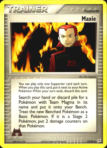 Maxie 73/95 Uncommon Team Magma vs Team Aqua Pokemon Near Mint