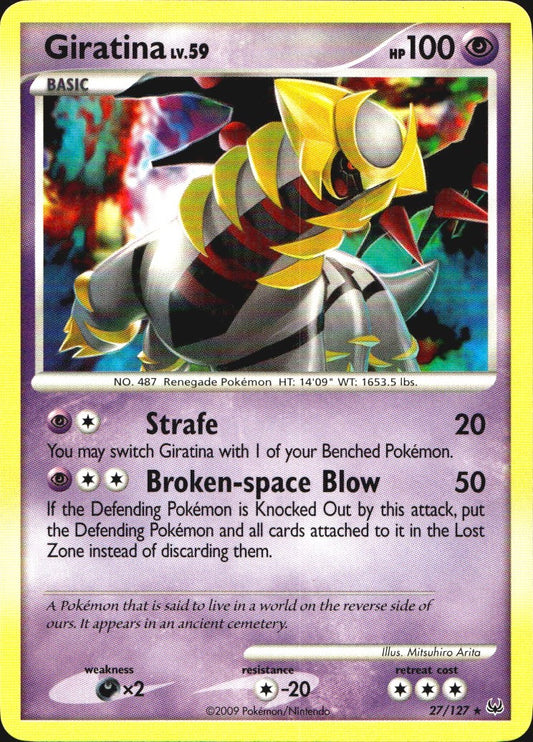Giratina 27/127 Platinum Rare Pokemon Near Mint