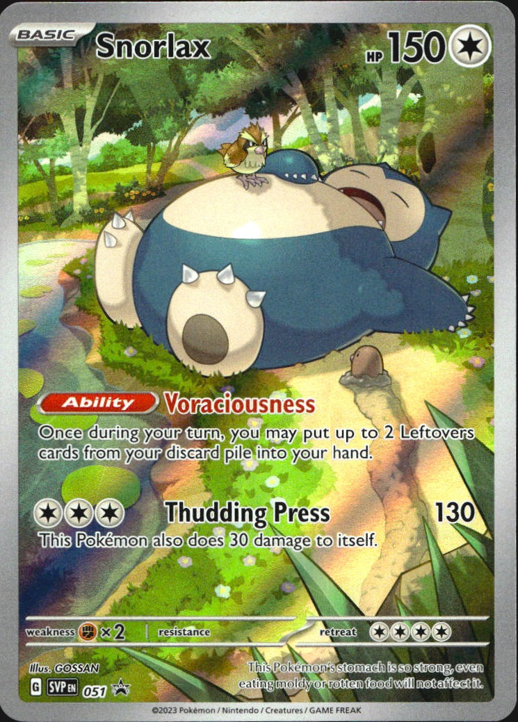 Snorlax 051 Holo Scarlet & Violet Promo Pokemon NM