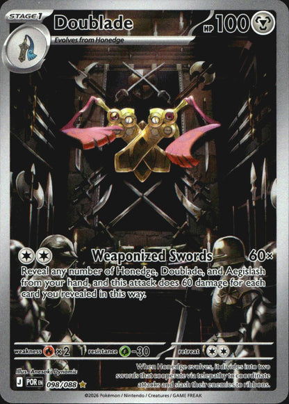 Doublade 098/088 Perfect Order Holo Illustration Rare Pokemon Near Mint
