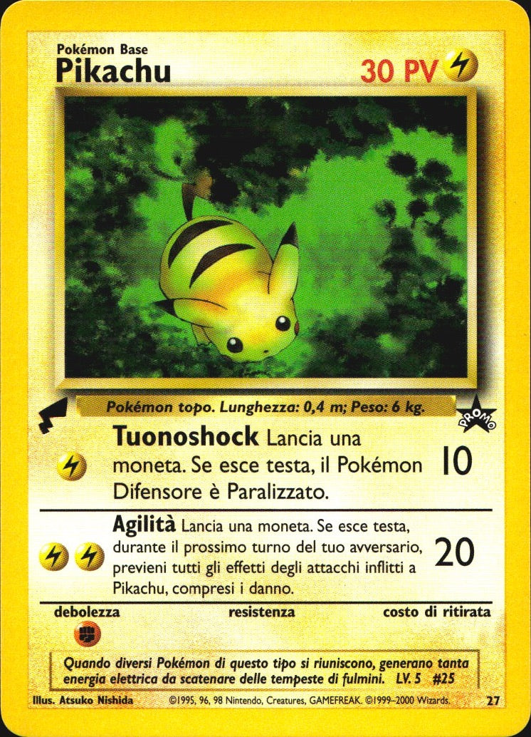 Pikachu 27 Pikachu World Collection Promos Promo Pokemon Near Mint