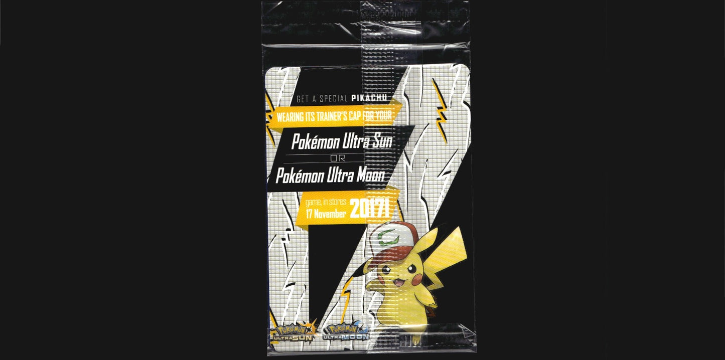 Ash's Pikachu SM108 Promo Sun & Moon Promo Pokemon Sealed Promo