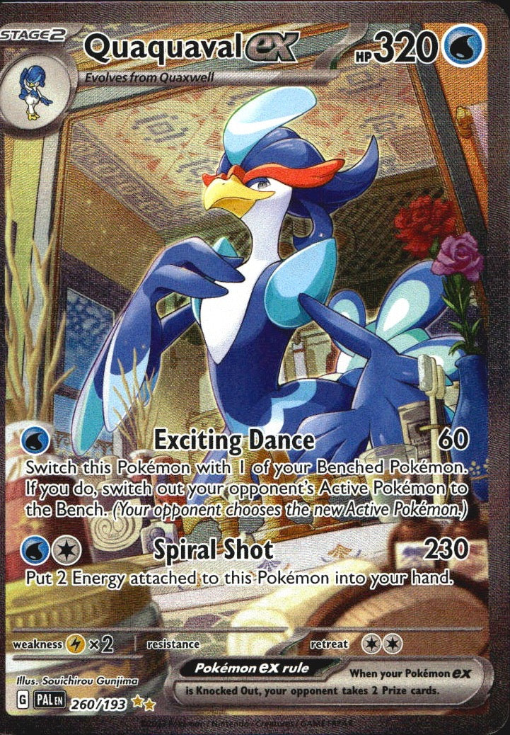 Quaquaval ex 260/193 Paldea Evolved Special Illustration Rare Pokemon Holo NM