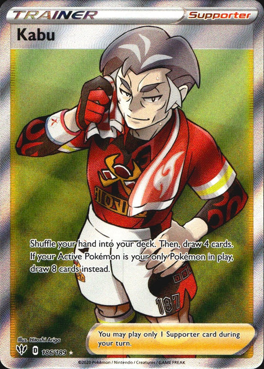 Kabu 186/189 Ultra Rare Darkness Ablaze Pokemon Near Mint