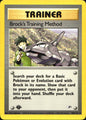 Brock's Training Method 106/132 Uncommon Gym Heroes Pokemon 1st Edition NM