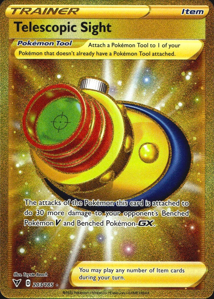 Telescopic Sight 203/185 Vivid Voltage Secret Rare Pokemon Holo Near Mint