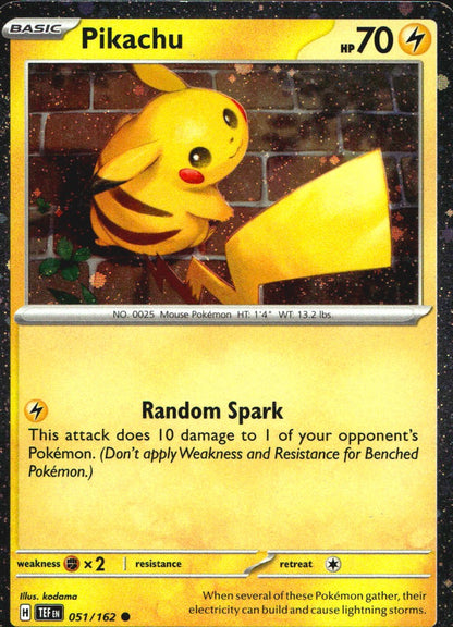 Pikachu (Cosmo Holo) 051/162 Miscellaneous Cards & Products Promo Pokemon NM
