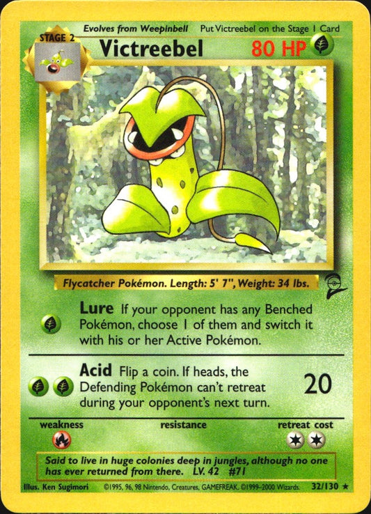 Victreebel 30/64 Jungle Rare Pokemon Unlimited Near Mint