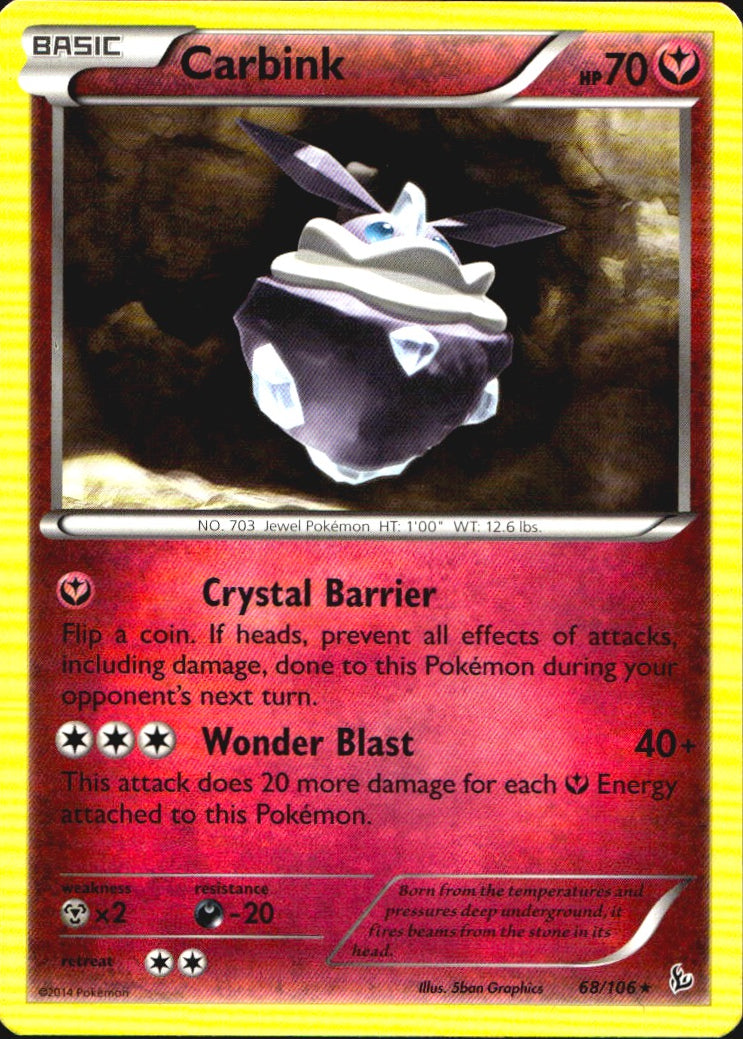 Carbink 68/106 Rare Deck Exclusives Pokemon Near Mint