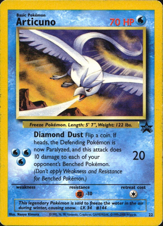 Articuno 22 Promo Wizards Black Star Promos Pokemon Moderately Played