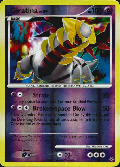 Giratina 27/127 Platinum Rare Pokemon Reverse Holo Near Mint