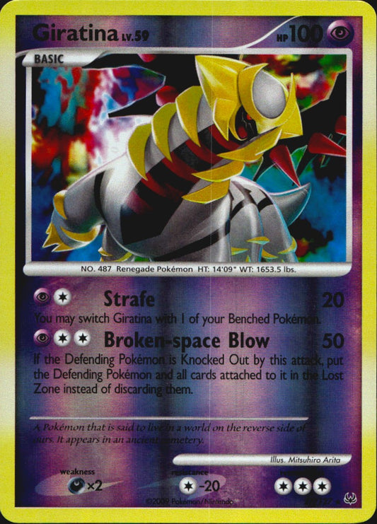Giratina 27/127 Platinum Rare Pokemon Reverse Holo Near Mint