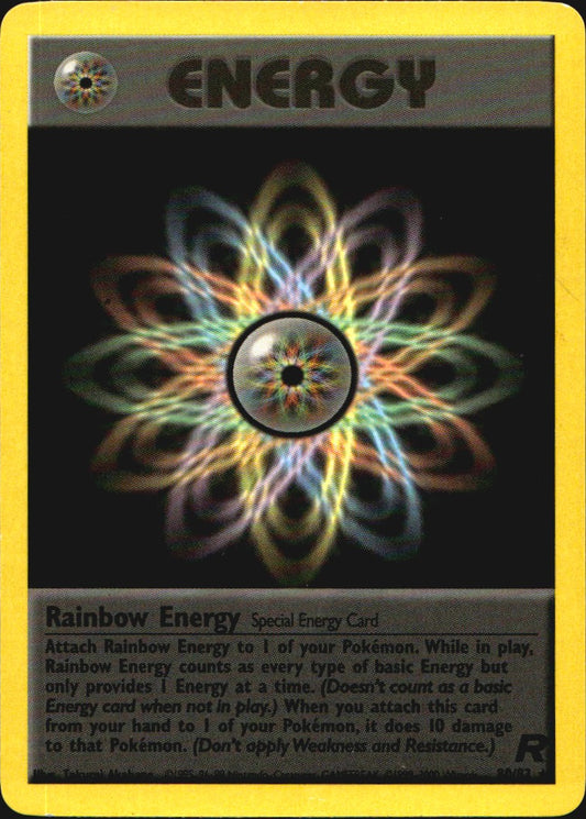 Rainbow Energy 80/82 Rare Team Rocket Pokemon Lightly Played