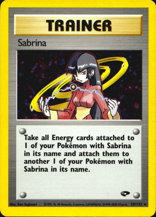 Sabrina 20/132 Holo Rare Gym Challenge Pokemon Near Mint