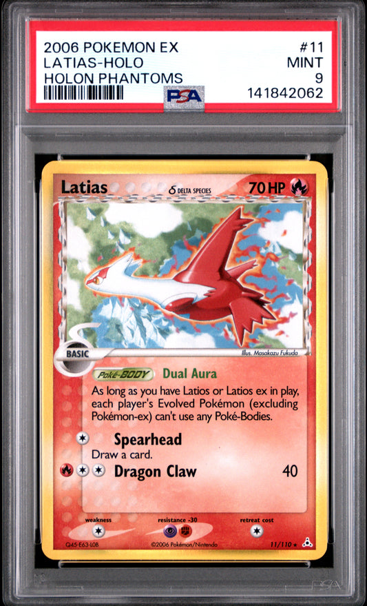 Latias Holo 11/110 Holon Phantoms Pokemon PSA 9