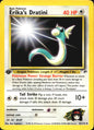 Erika's Dratini 42/132 Gym Heroes Uncommon Pokemon 1st Edition Near Mint