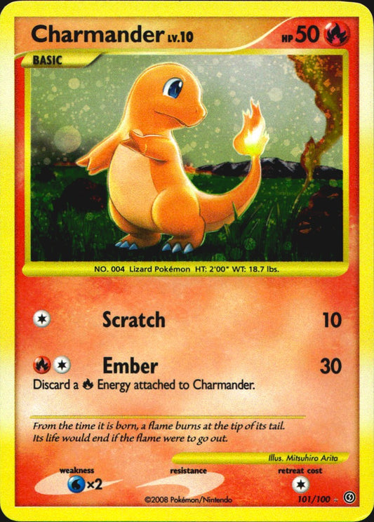 Charmander 101/100 Stormfront Secret Rare Pokemon Holo Near Mint