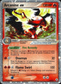 Arcanine ex 83/92 Legend Maker Holo EX Rare Pokemon Moderately Played