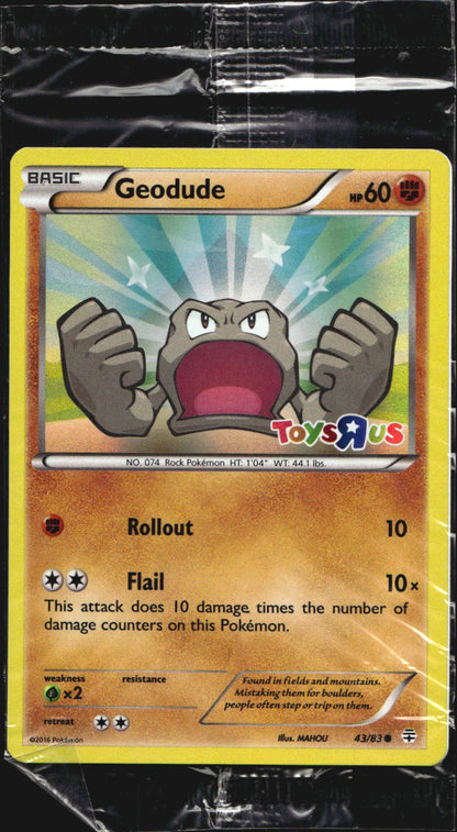Geodude 43/83 Toys R Us Sealed Promo