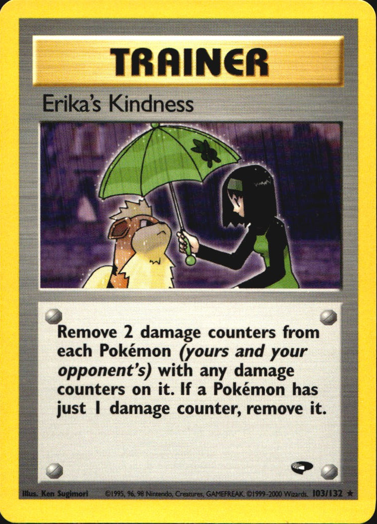 Erika's Kindness 103/132 Gym Challenge Rare Pokemon 1st Edition Near Mint