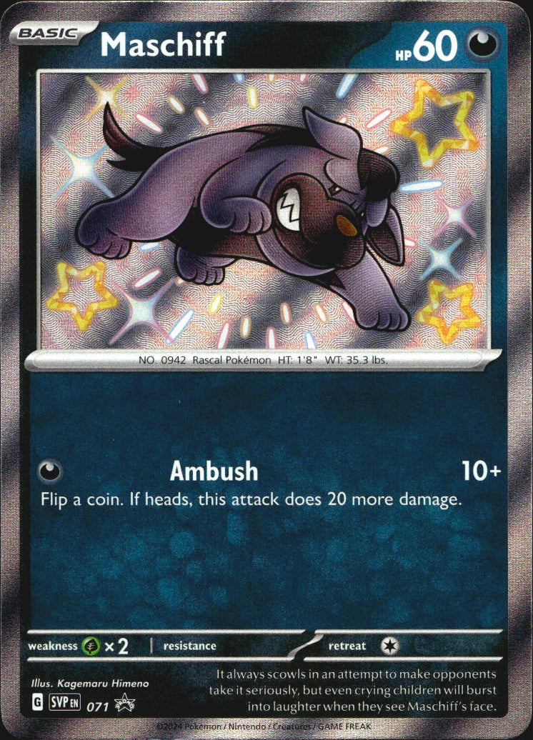 Maschiff 071 Scarlet & Violet Promo Holo Promo Pokemon Near Mint