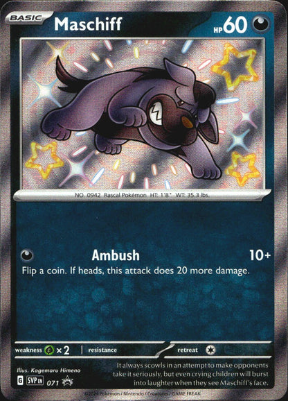 Maschiff 071 Scarlet & Violet Promo Holo Promo Pokemon Near Mint