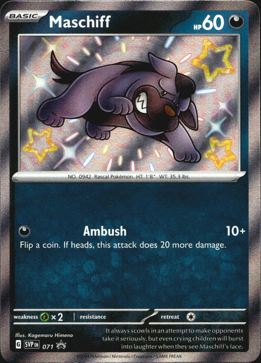 Maschiff 071 Scarlet & Violet Promo Holo Promo Pokemon Near Mint