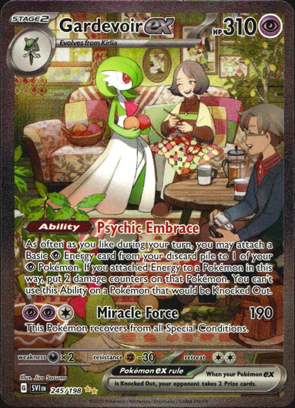 Gardevoir ex 245/198 Scarlet & Violet Special Illustration Rare Pokemon Holo NM