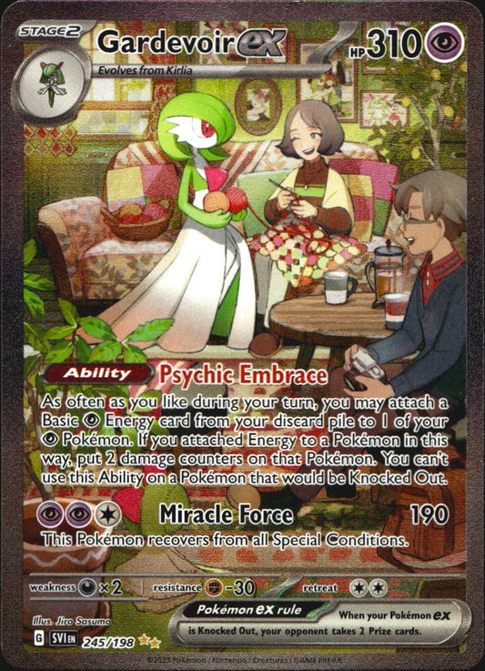 Gardevoir ex 245/198 Scarlet & Violet Special Illustration Rare Pokemon Holo NM
