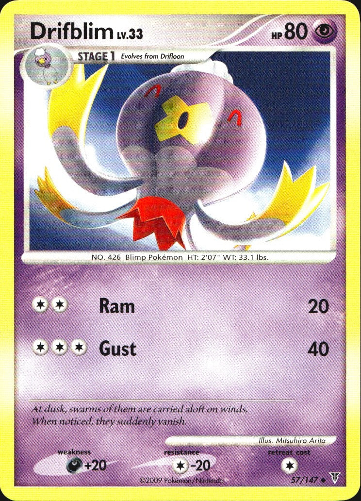 Drifblim 57/147 Supreme Victors Uncommon Pokemon Near Mint