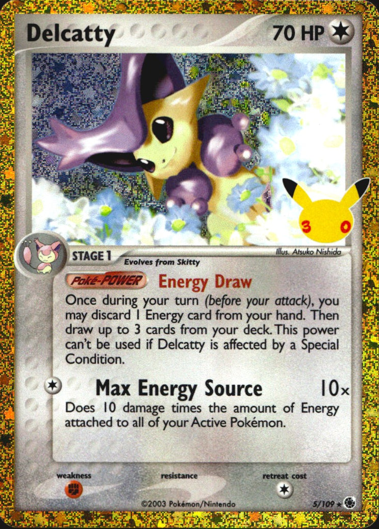 Delcatty 5/109 ME: 30th Celebration Classic Collection Holo Pokemon NM