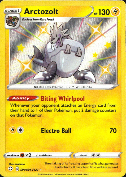 Arctozolt SV046/SV122 Shiny Rare Shining Fates Shiny Vault Pokemon Near Mint