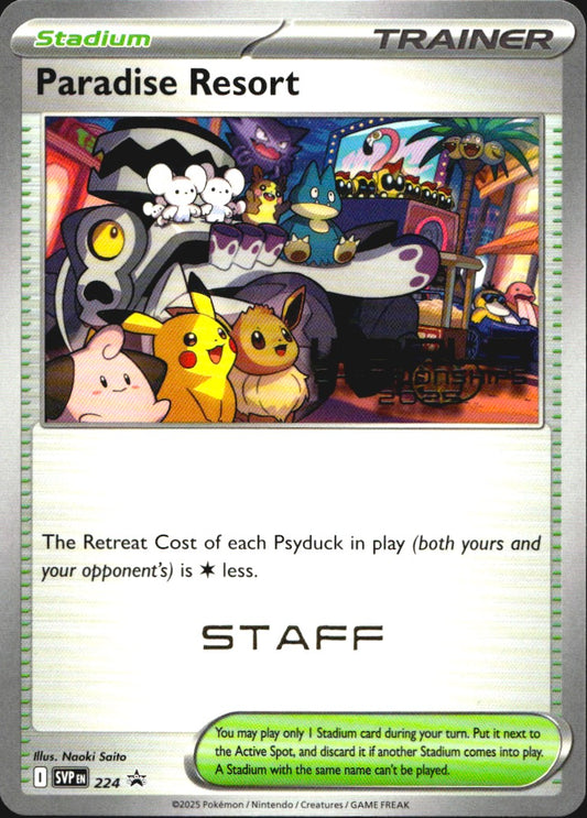 Paradise Resort STAFF 224 Scarlet & Violet Promo Pokemon NM