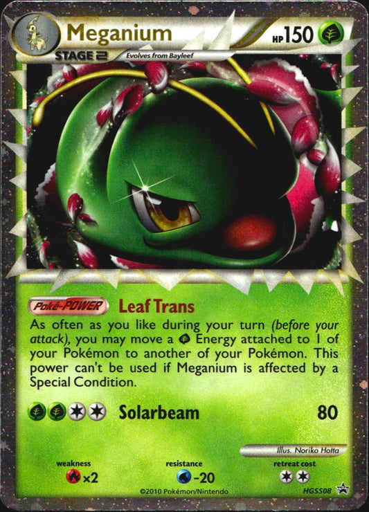 Meganium HGSS08 HGSS Black Star Promos Promo Pokemon Near Mint