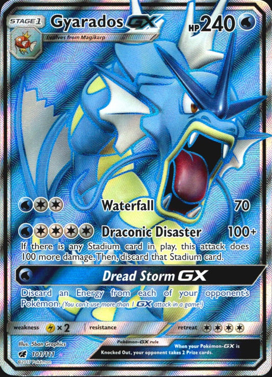 Gyarados GX 101/111 Ultra Rare Crimson Invasion Pokemon Near Mint