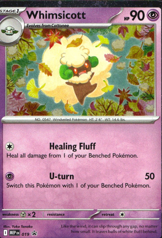 Whimsicott (Cosmos Holo) 019 Holo Promo ME: Mega Evolution Promo Pokemon NM