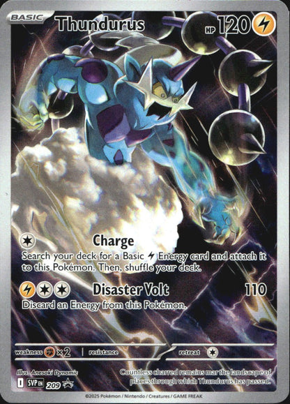 Thundurus 209 Holo Promo Scarlet & Violet Promo Pokemon Near Mint