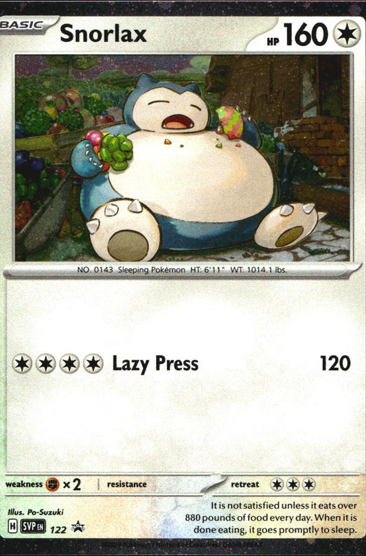 Snorlax 122 Holo Promo Scarlet & Violet Promo Pokemon Near Mint